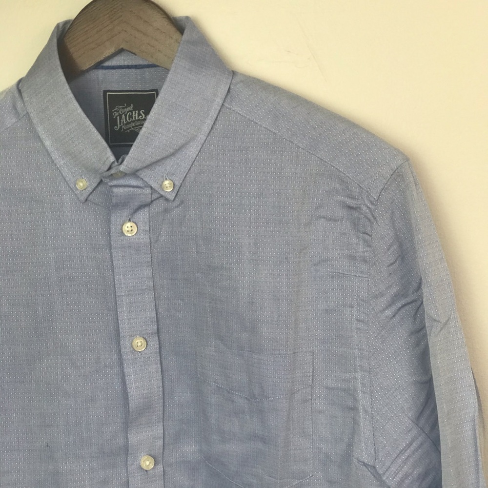 JACHS Blue Chambray Button Down 34/35L
